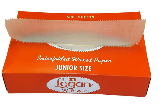 8" X 10 3/4' Logan Wax Paper Junior - 6,000/Case