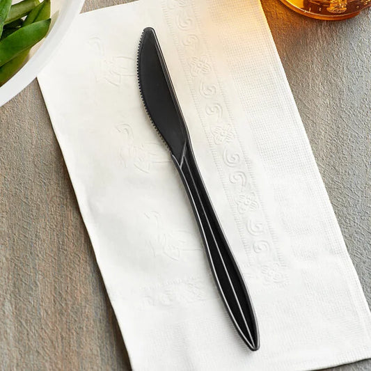 Knife Black Medium Weight (No Wrap) - 1,000/Case