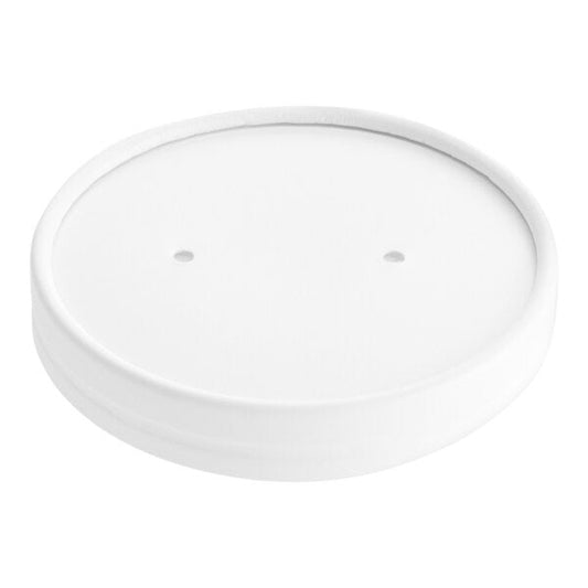 12 oz White Paper Cup Lid - 500/Case