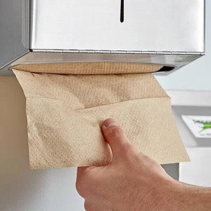 Natural Brown Kraft M-Fold (Multifold) Towel - 4,000/Case