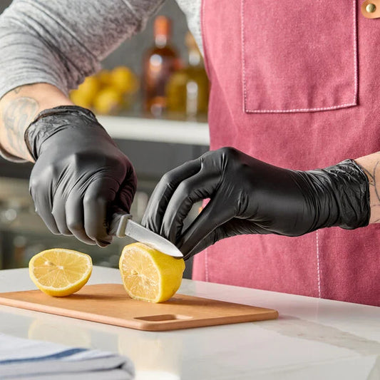 Powder Free Nitrile Black Gloves - Medium - 1,000/Case