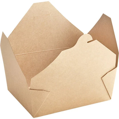 Bio-Plus-Earth Kraft Microwavable Paper #8 - 6" x 4 3/4" x 2 1/2" - 300/Case