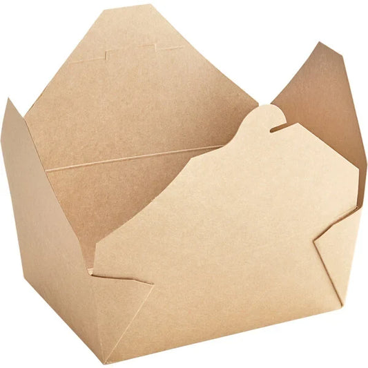 Bio-Plus-Earth Kraft Microwavable Paper #8 - 6" x 4 3/4" x 2 1/2" - 300/Case