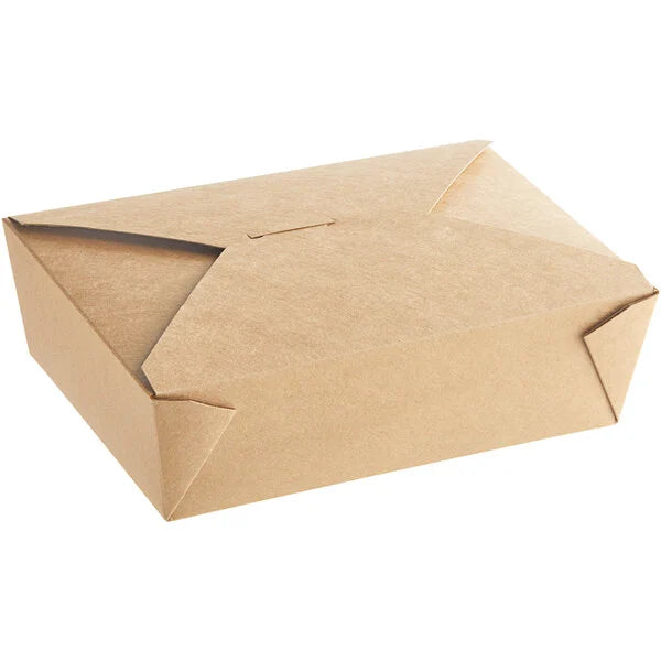 Bio-Plus-Earth Kraft Microwavable Paper #3 - 7 3/4" x 5 1/2" x 2 1/2" - 200/Case