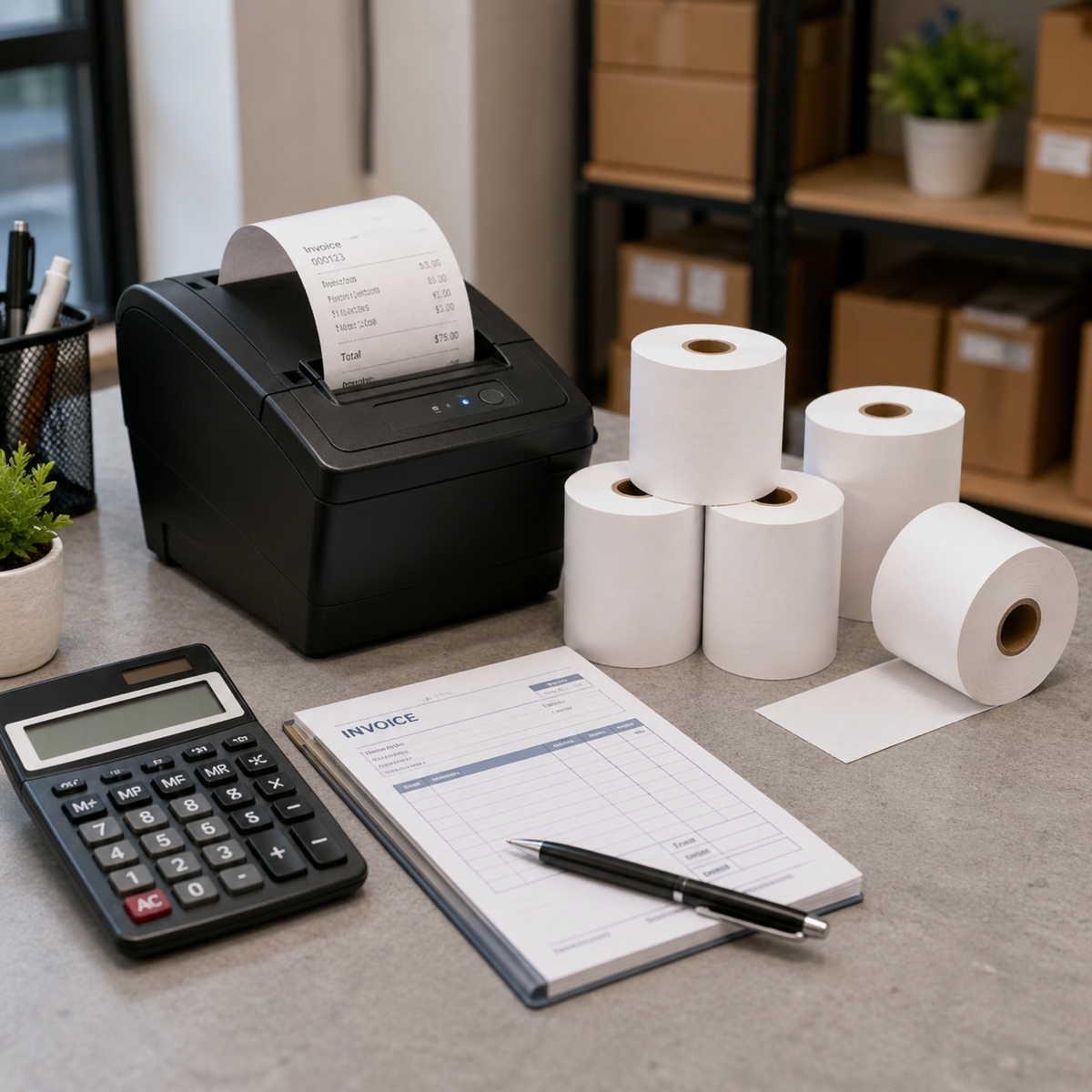 2 1/4" X 200 Feet Thermal Paper Roll - (50/Case)