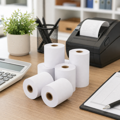 2 1/4" 50 Feet Thermal Paper Roll - (50/Case)