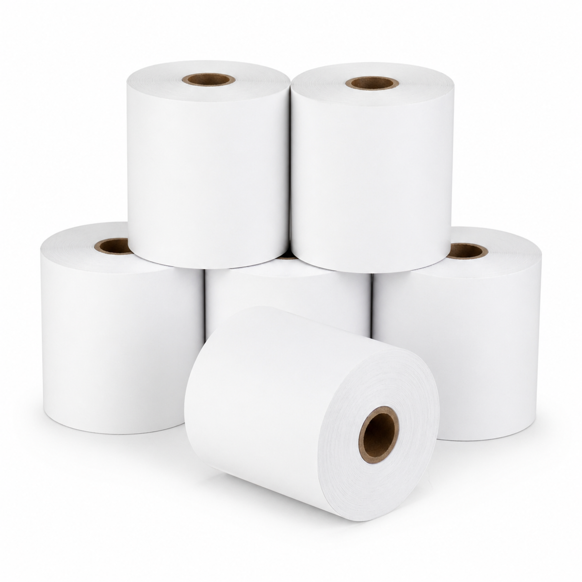 2 1/4" x 80' Thermal Paper Roll White – White (50/Case)