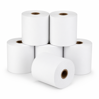 2 1/4" x 80' Thermal Paper Roll White – White (50/Case)