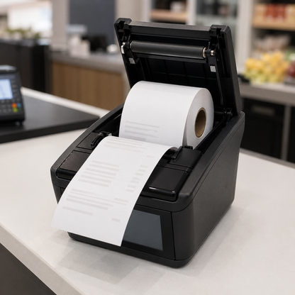 2 1/4" x 80' Thermal Paper Roll White – White (50/Case)
