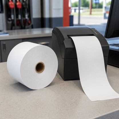 2 5/16" x 400' Thermal Paper Roll – White (12/Case)