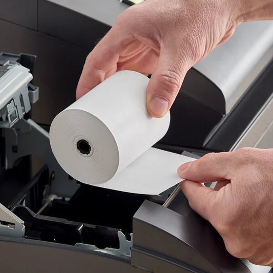 3 1/8" x 230' Thermal Paper Cash Register POS Paper Roll - 50/Case