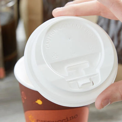 White Dome Lid Hot Cup (Tap) - 1,000/Case