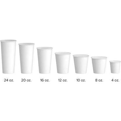 10oz White Hot Cup - 1,000/Case