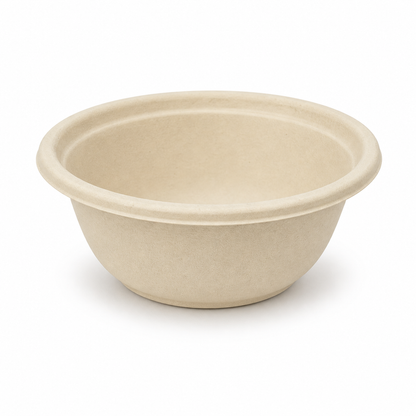 Rise Up 8 oz Natural Bagasse Bowl - 1000/Case