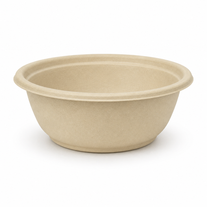 Rise Up 8 oz Natural Bagasse Bowl - 1000/Case