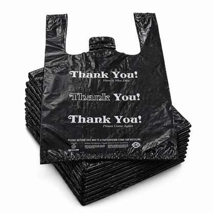 Black T-Sack Small 8" x 4" x 16" 13 Mic - 1000/Case