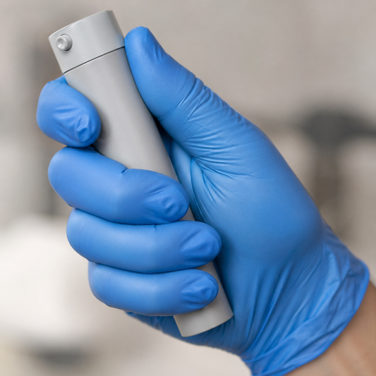 Small Blue Powder-Free Nitrile 4 Mill Thick Gloves