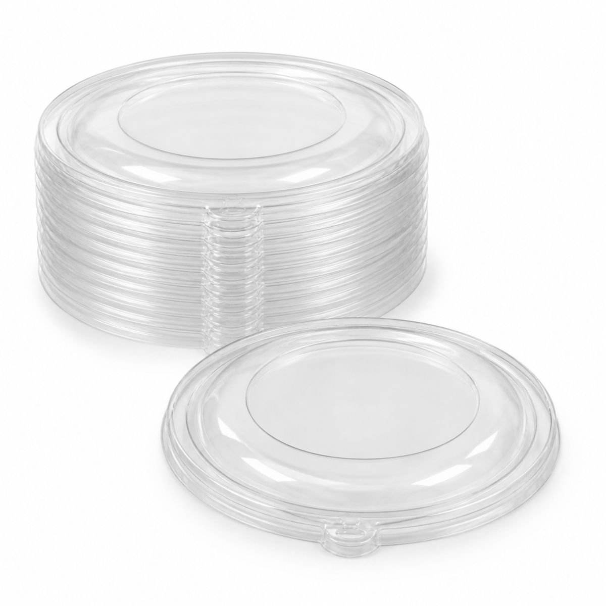 Rise Up Clear Plastic Lid for 32 oz Bagasse Bowl - 500/Case