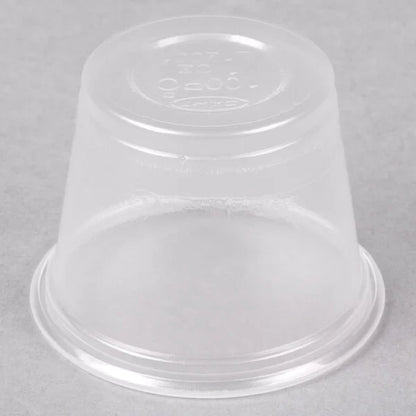 Dart 1oz. Clear Plastic Souffle Cup / Portion Cup Solo PL100N - 2,500/Case