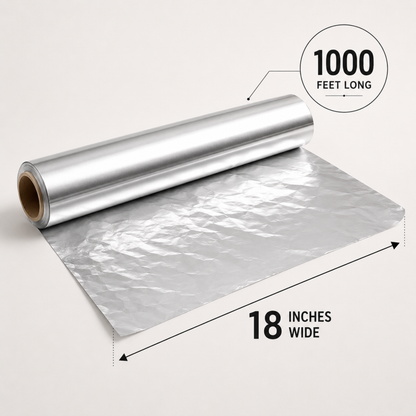 Standard Aluminum Foil Roll 18" x 1000 ft