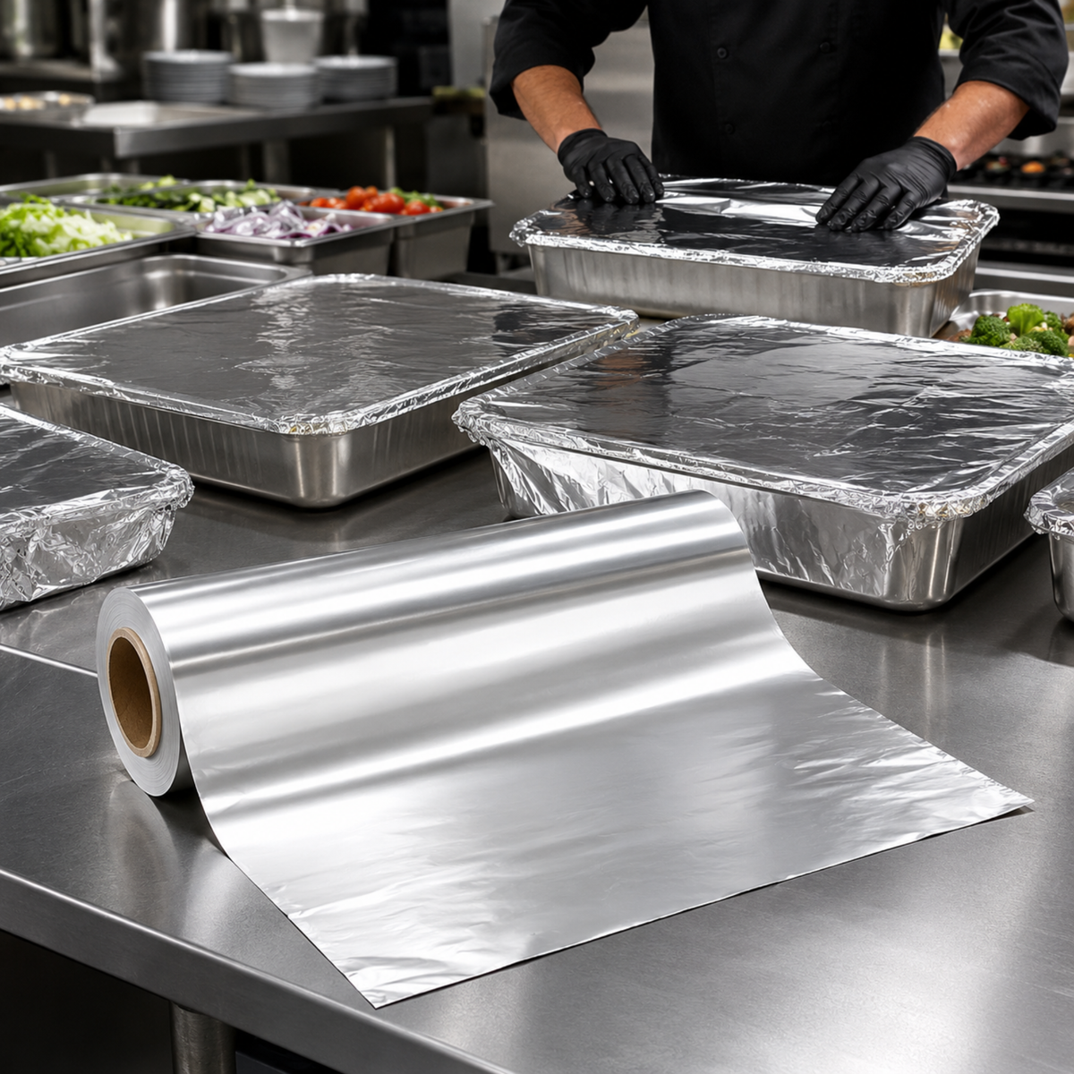 Heavy Duty Aluminum Foil Roll 18" x 1000 ft