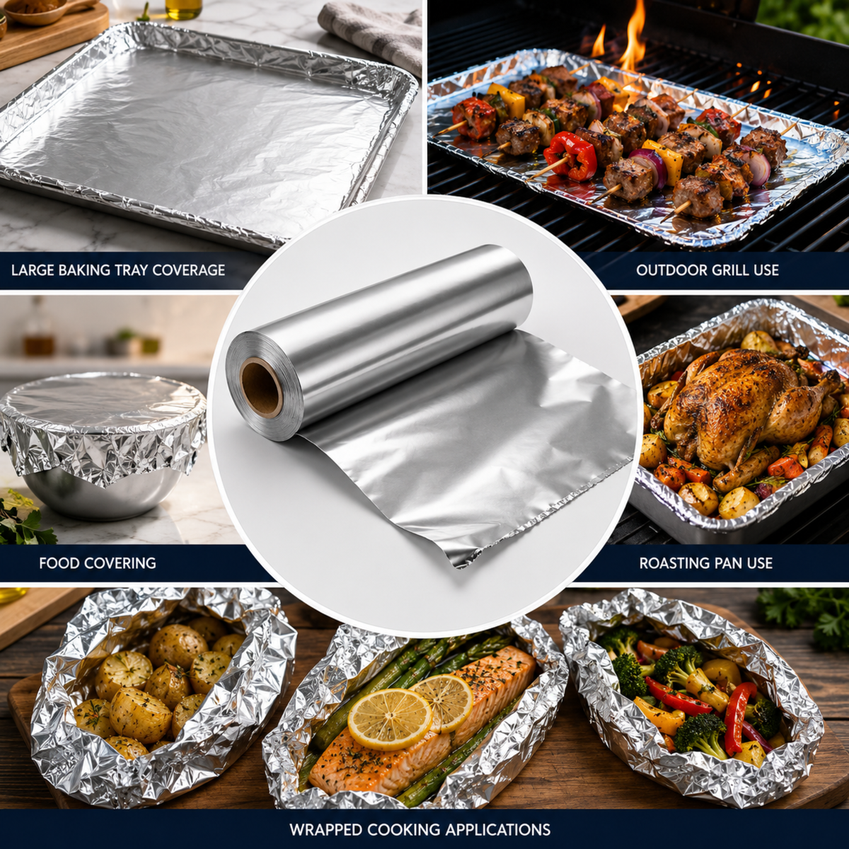 Heavy Duty Aluminum Foil Roll 18" x 1000 ft