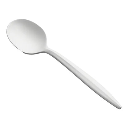 Soup Spoon White Medium Weight (No Wrap) - 1,000/Case