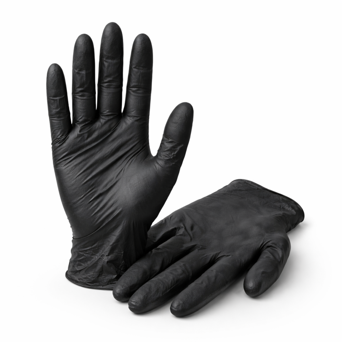 Medium Black Powder-Free Nitrile 4 Mill Thick Gloves