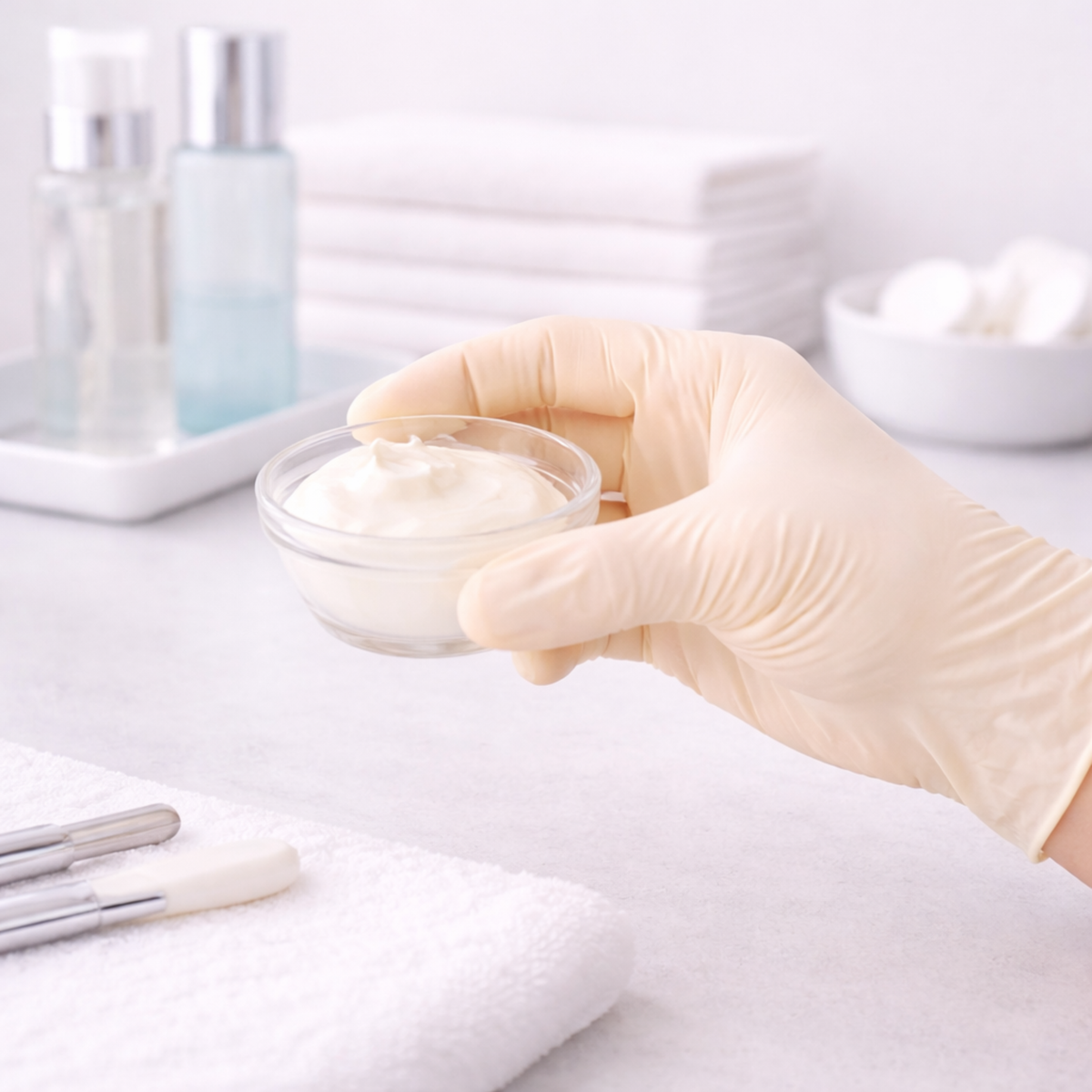 Medium Powder-Free Latex Gloves