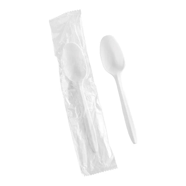 Spoon White Medium Weight (Wrapped) - 1,000/Case