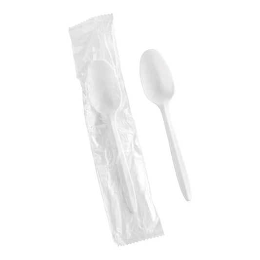 Spoon White Medium Weight (Wrapped) - 1,000/Case