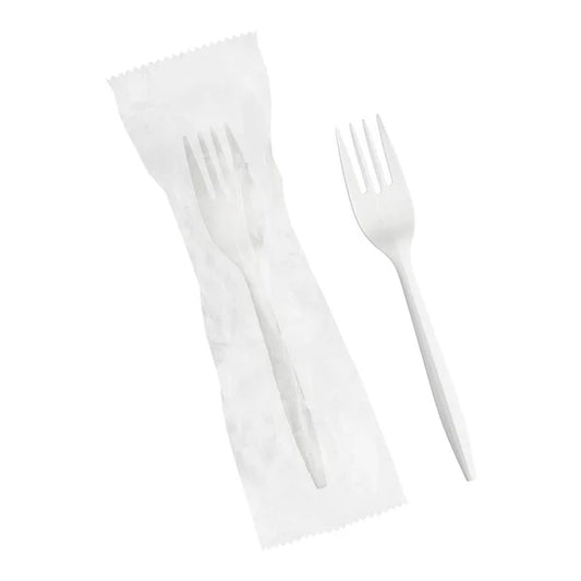 Fork White Medium Weight (Wrapped) - 1,000/Case