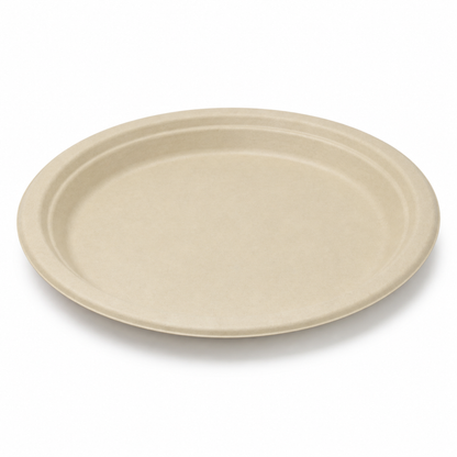 Rise Up 10" Natural Bagasse Round Plate