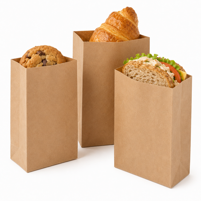 Brown Kraft Paper Bag #1 - 1 lb - 500/1000 Bags/Case