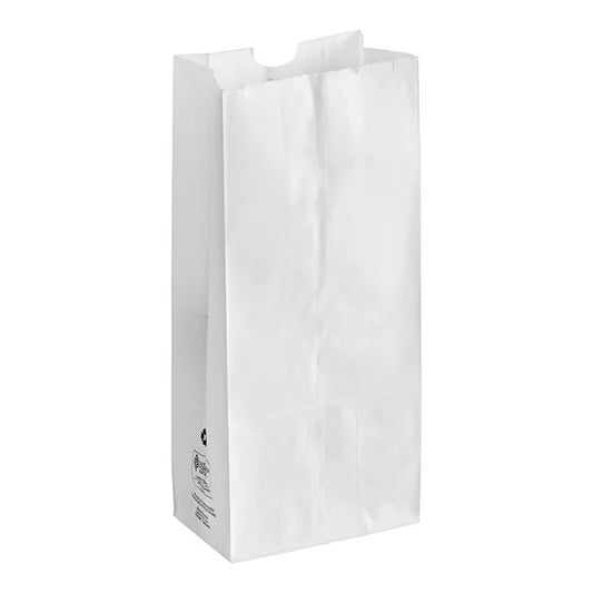 Imported 16 lb White Paper Bag Heavy Duty - 500/Pack