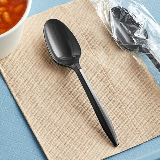 Spoon Black Medium Weight (Wrapped) - 1,000/Case