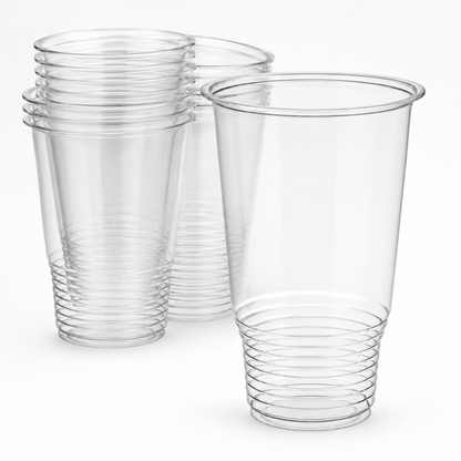 Rise Up 32 oz Clear PET Plastic Pedestal Cold Cup - 300/Case
