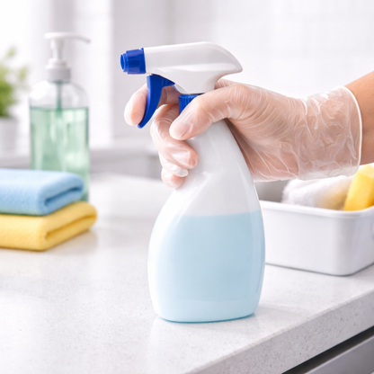 Medium Powder-Free Clear Vinyl 4.5 Mill Thick Gloves