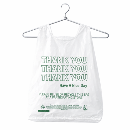 White T-Sack Extra Heavy Duty 12" x 7" x 23" - 400/Case